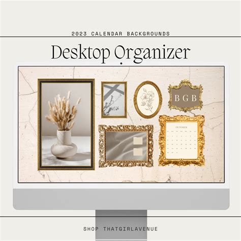 Digital Desktop Organizer Mac Desktop Organizer Computer - Etsy