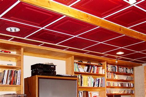 This basement ceiling tile install is popular among guests. Basement Ceiling Insulation ...