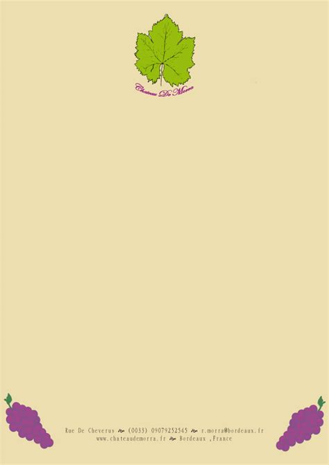 Wine Company Letterhead by RabeeMorra on DeviantArt