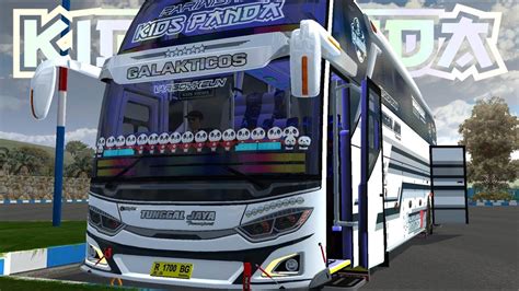 KIDS PANDA. Livery Tunggal Jaya. Bussid - YouTube