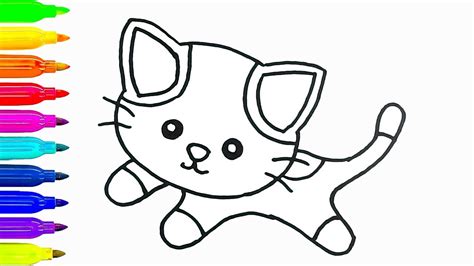 Simple Cat Face Drawing | Free download on ClipArtMag