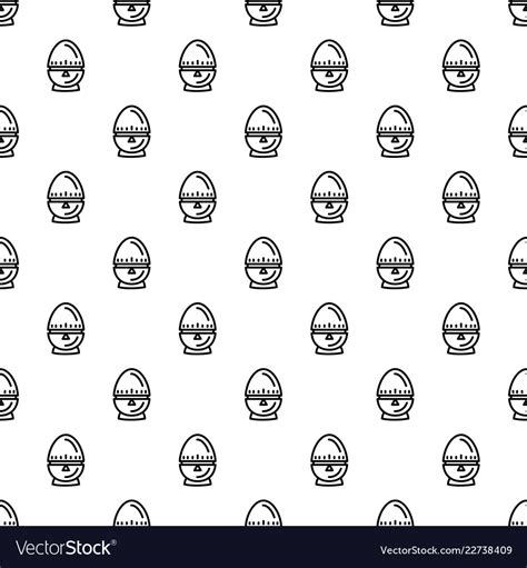 Egg timer pattern seamless Royalty Free Vector Image