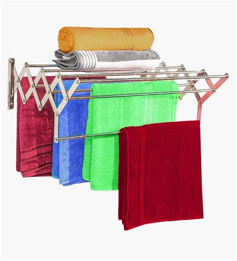 Foldable Wall Mounted Cloth Drying Stand at Rs 660 | Wall Mounted Cloth Stands in Rajkot | ID ...
