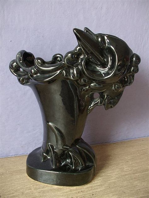 RARE Antique 1950's McCoy pottery black ram vase by ShoponSherman | Antique vase, Mccoy pottery ...