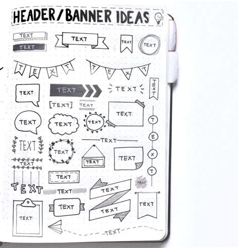 19 of the Best Bullet Journal Banner Ideas for Your 2023 Doodles