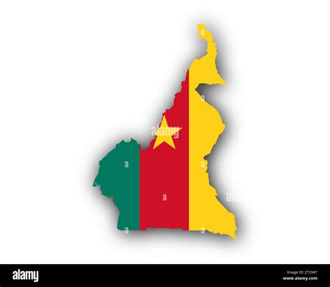 Map and flag of Cameroon Stock Photo - Alamy