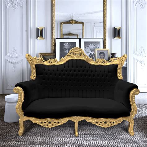 Black And Gold Sofa