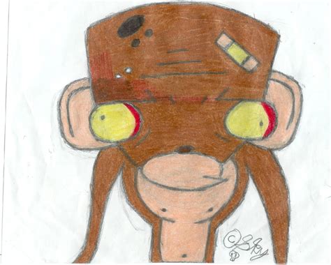 Scary Monkey by invaderzimclub on DeviantArt