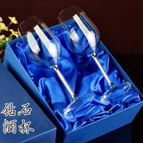 Quality goods Swarovski Crystal Diamond Red Wine Glass Set Home Wine Champagne Goblet Engraved ...