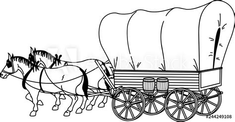 Covered Wagon Vector at Vectorified.com | Collection of Covered Wagon ...