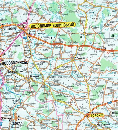 Map Of Western Ukraine - Cities And Towns Map