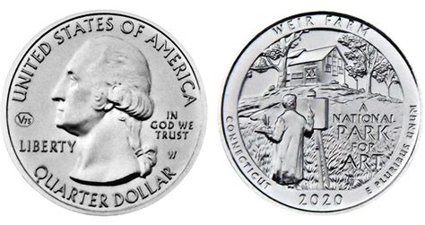 U.S. Mint releases images of 2020-W quarter dollar with privy mark