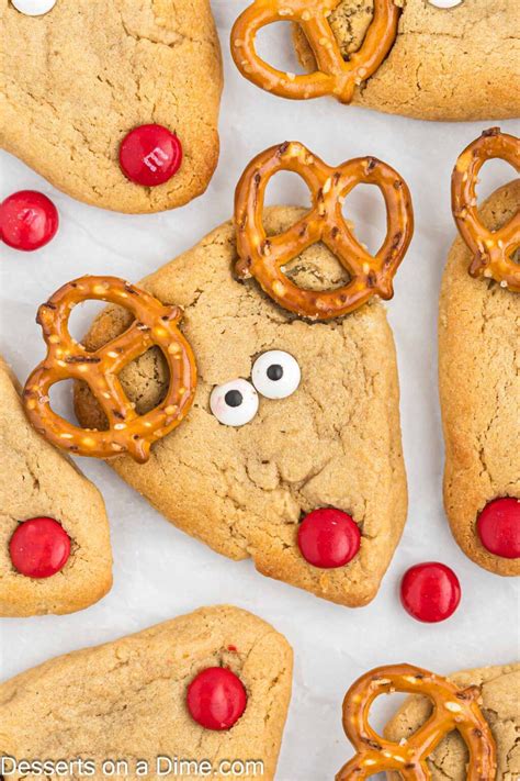 Adorable Reindeer Cookies - Festive Christmas Cookies Recipe