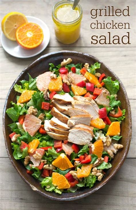 Grilled Chicken Salad Recipe #SundaySupper - Real Food Real Deals