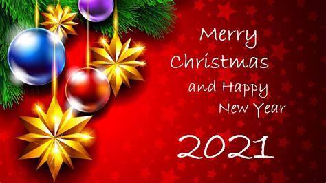 1600x900 Happy New Year Merry Christmas 2021 Greeting 1600x900 Resolution Wallpaper, HD Holidays ...