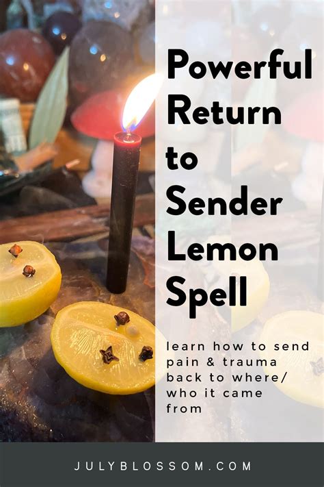 Here's how I make a powerful return to sender spell using a single ...