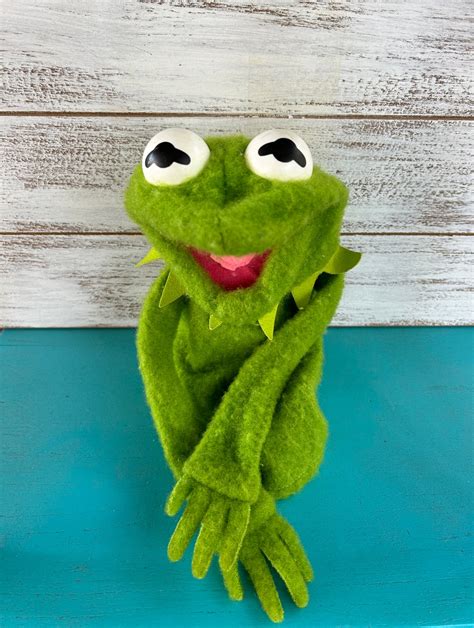 Vintage Kermit the Frog Hand Puppet - Etsy