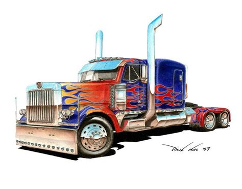 Optimus prime truck, Big rig trucks, Peterbilt trucks