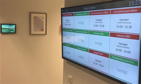 The Digitization of Meeting Room Booking and Room Availability