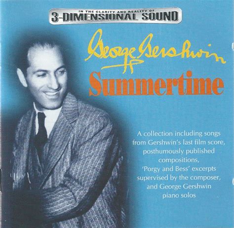 George Gershwin – Summertime (1998, CD) - Discogs