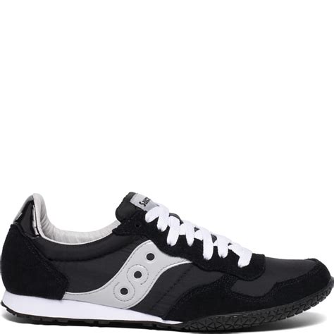 Saucony - saucony originals women's bullet classic retro sneaker, black/silver, 7.5 m us ...