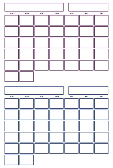 Blank Calendar - 10 Free PDF Printables | Printablee | Planner calendar ...