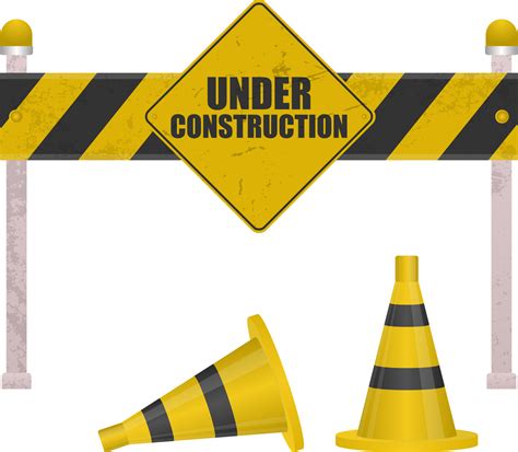 Under construction barrier clip art 8501405 PNG