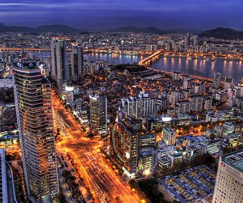 Seoul, city, korea, korean, night, night view, HD wallpaper | Peakpx