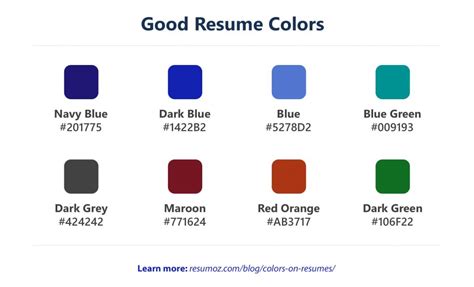 What color is best for your resume in 2022 - Resumoz