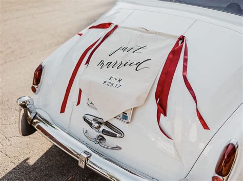 just married sign for car. These 12 ideas will inspire your ride home ...