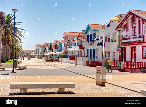 Aveiro, Costa Nova Beach, Portugal Stock Photo - Alamy