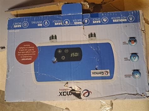 Eemax EEM12004 4kW Electric Tankless Point of Use Water Heater, Blue ...