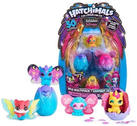 Hatchimals Wilder Wings Multipack with 4 Hatchimals and 4 Mix and Match ...