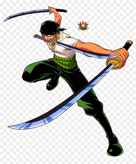 One Piece Clipart - One Piece Zoro Three Swords, HD Png Download ...