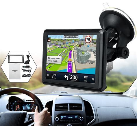 8GB Sat Nav Car Truck GPS Navigation Free Lifetime UK & eu Maps POI FM ...