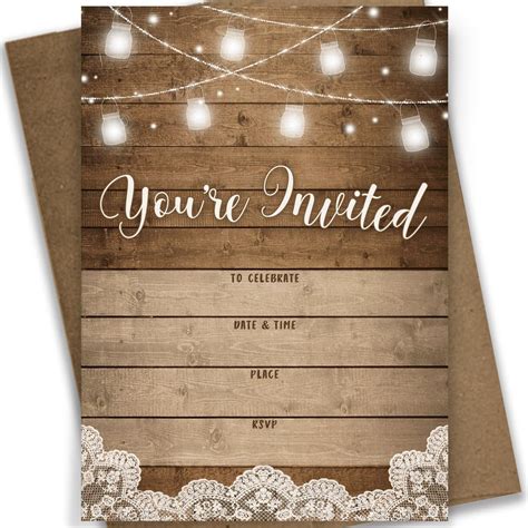 Free Printable Rustic Bridal Shower Invitation Templates - Nisma.Info