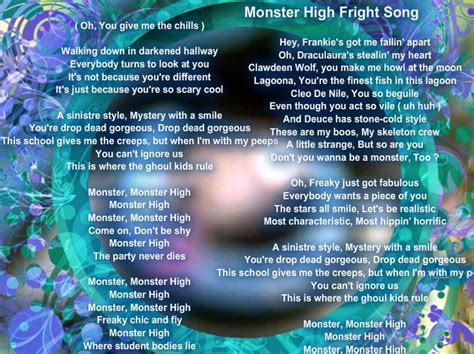 Top 25 ideas about Lyrics Monster High on Pinterest | Frozen let it go ...