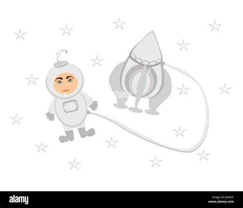 funny cartoon astronaut Stock Photo - Alamy