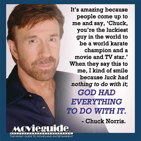 Chuck Norris jokes are great! But this quote is definitely no joke! ;) | Christians in Hollywood ...