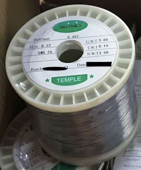 Fecral Heater Element Nichrome Wire OCr25AL5, Rs 500 /kilogram C.Naraindas | ID: 20156503655