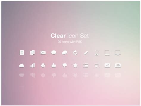 12 Clear Web Design PSD Images - Clear Icon, Vector Font Templates and Super Clear Waves ...