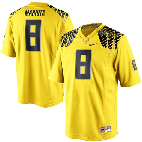 Nike Marcus Mariota Oregon Ducks Yellow Alumni Football Game Jersey