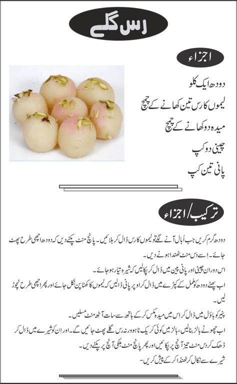 Rasgulla Recipe In Urdu | Urdu Recipes