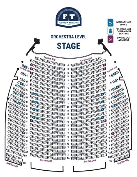 Seating Chart | Florida Theatre