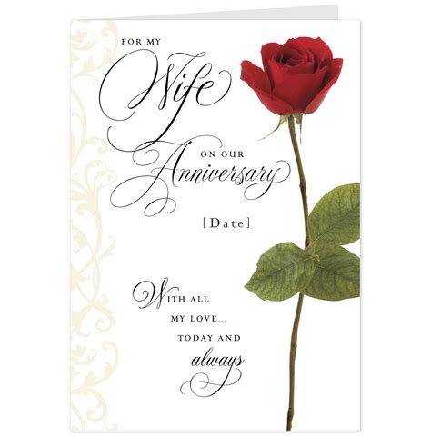 Printable Anniversary Card For Wife