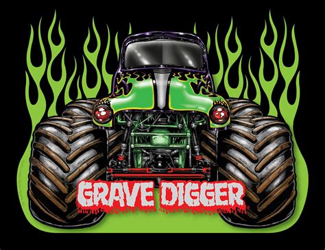 HD Grave Digger Monster Truck 4x4 Race Racing Js Free Wallpaper | Download Free - 144118