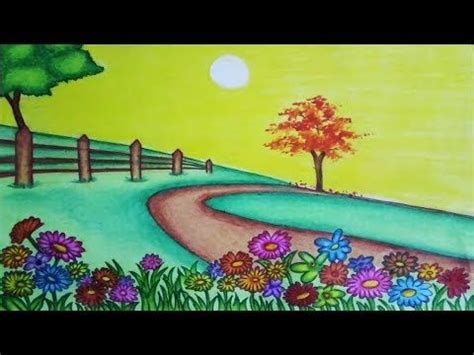 YouTube | Beautiful scenery drawing, Easy scenery drawing, Scenery drawing