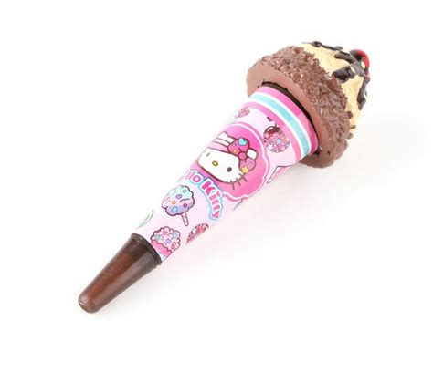 Hello Kitty Lip Gloss & Pen: Chocolate Ice Cream | Hello kitty, Kitty ...