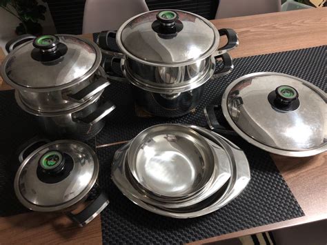 AMC pots and pans (set of 6pcs), Home Appliances, Kitchenware on Carousell