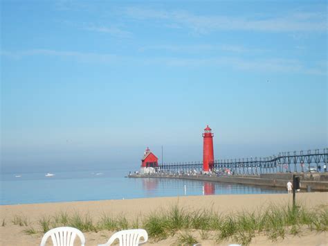 Grand Haven state park camp site on the beach | State parks, Park ...